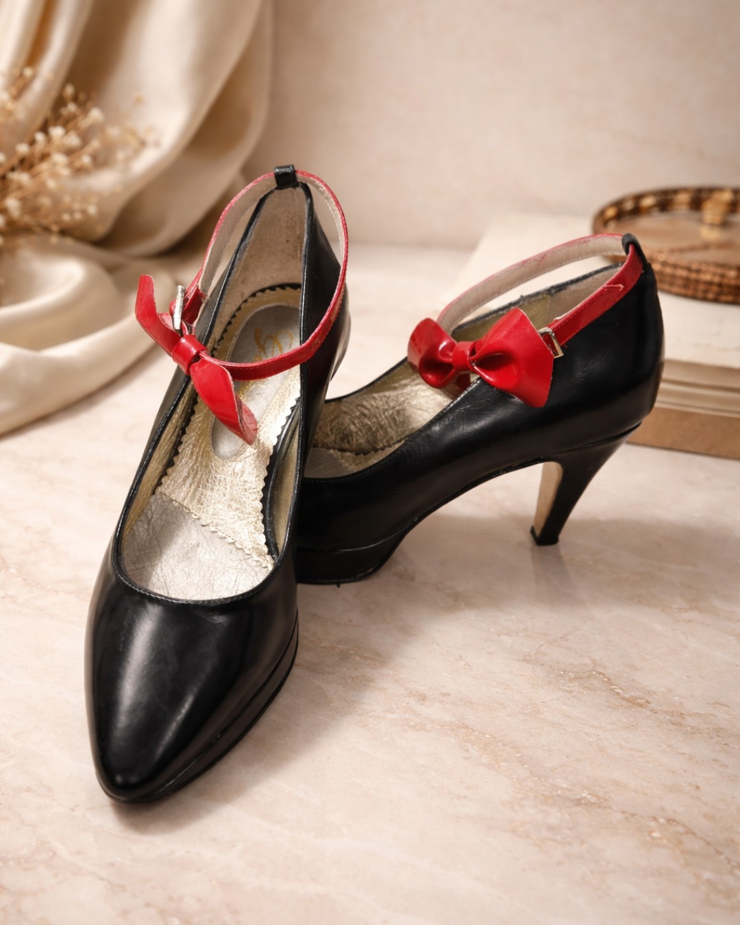 zapatos artesanales stiletto negros